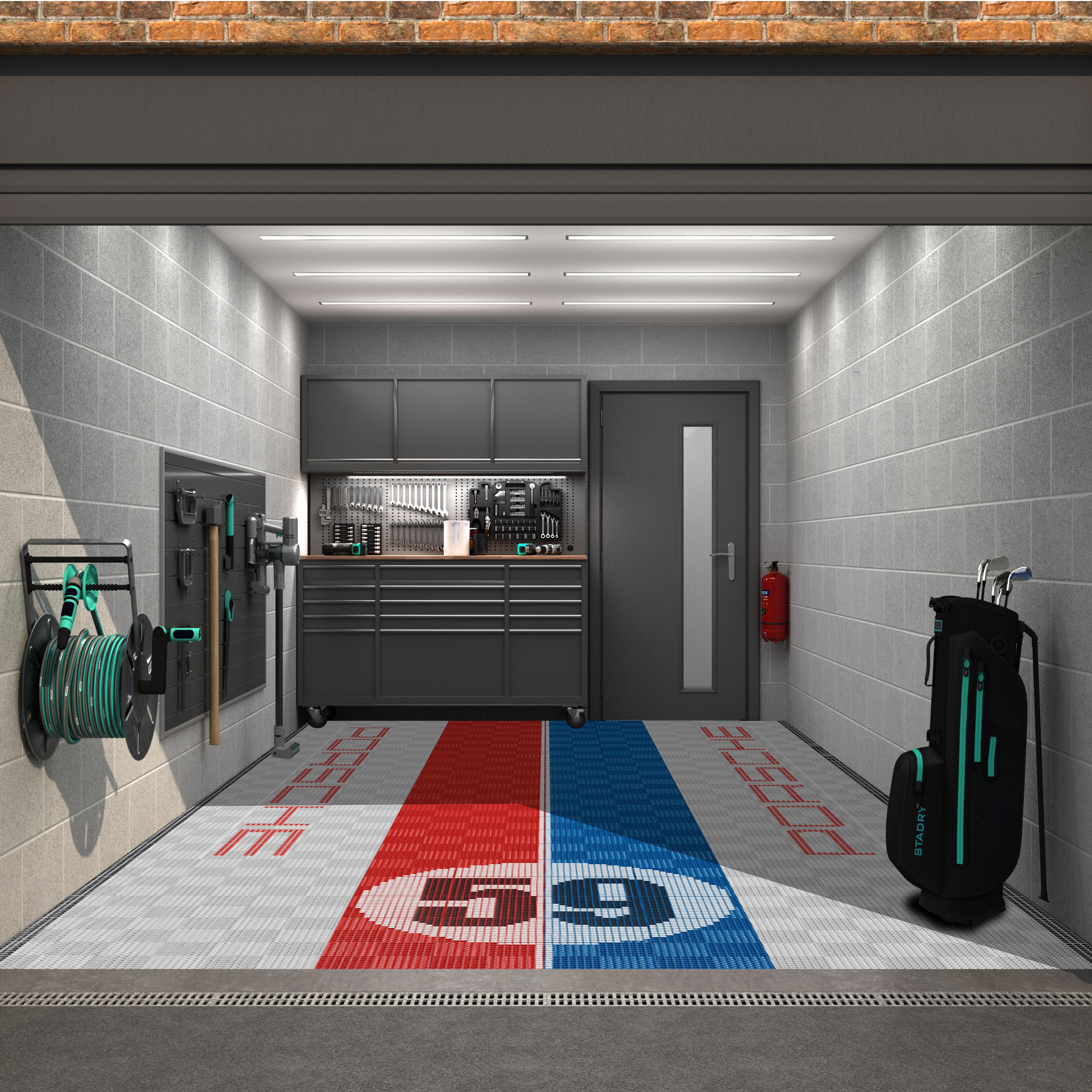 Motorsport Inspired Porsche Garage Floor Bundle Versoflor