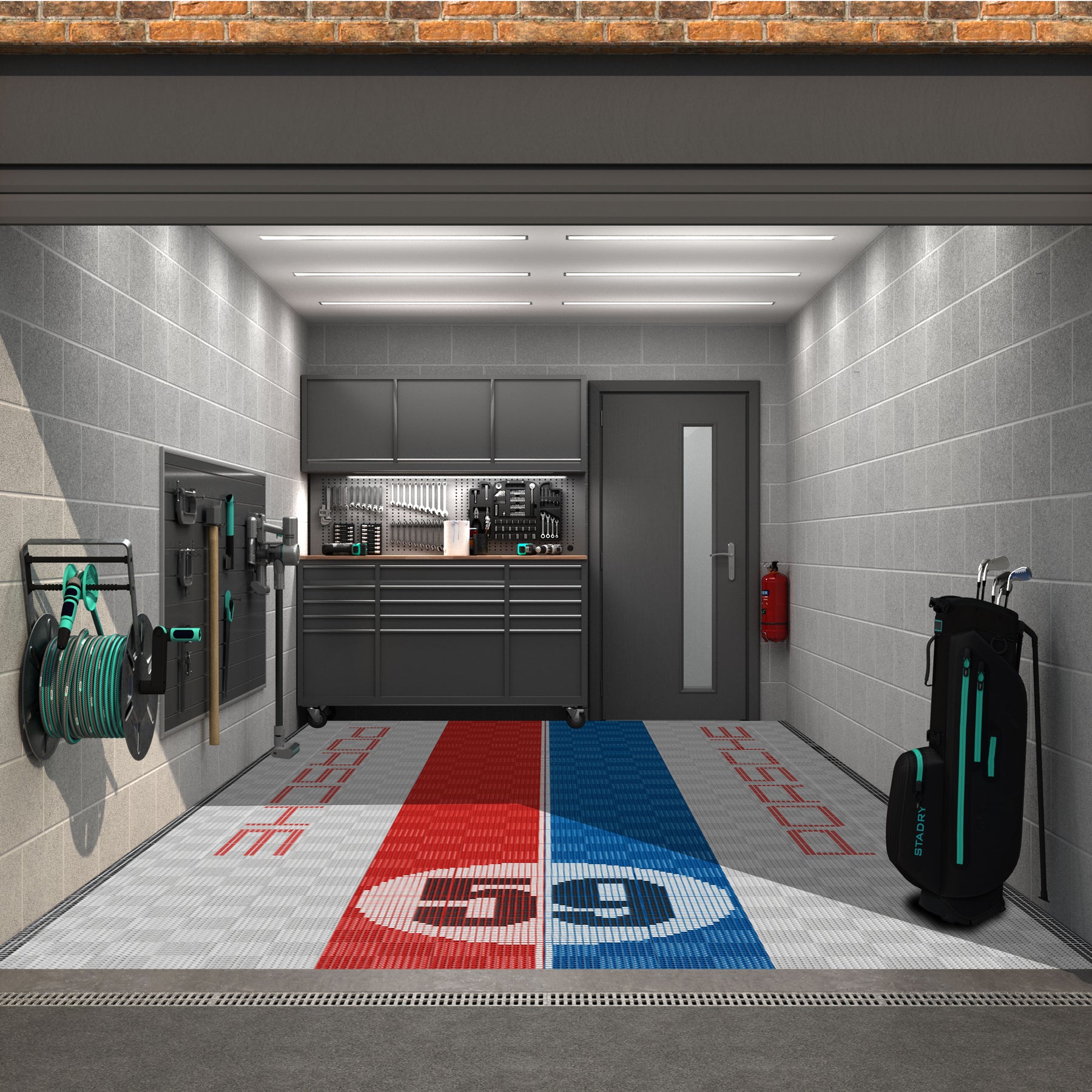 Versoflor UPFLOR Floor Tile Garage Floor Pack: Porsche Bundle Versoflor