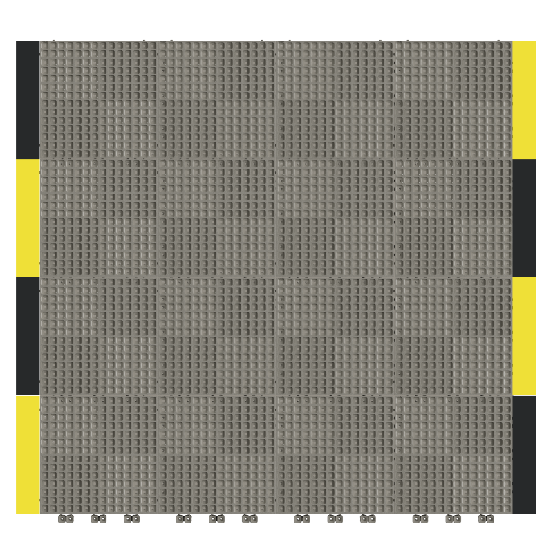 Versoflor Industrial Upflor Tiles - 1.2m Walkway Kit - Industrial Grey Custom Bundle Versoflor