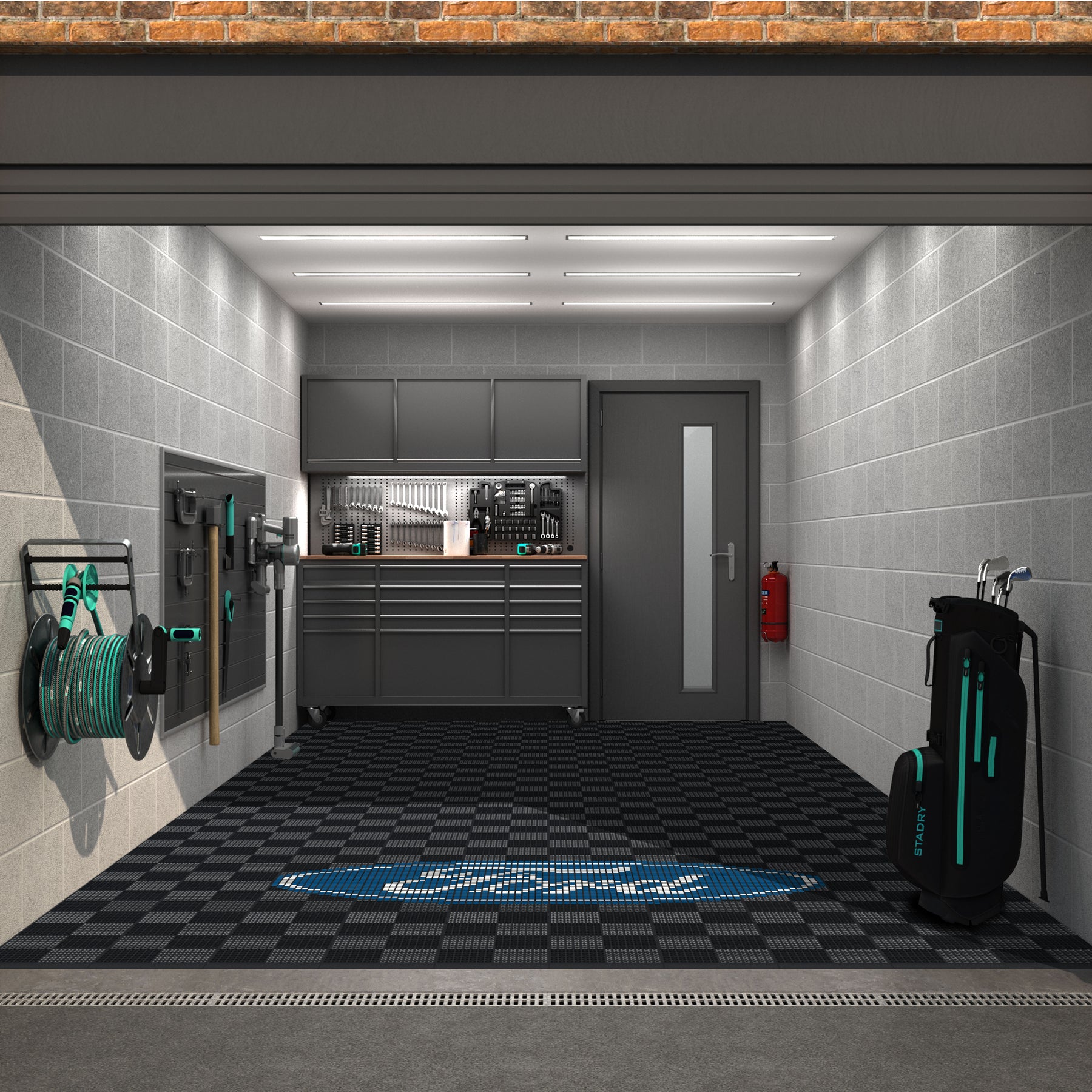Versoflor UPFLOR Mosaic Kit - FORD example - 6x3 Floor Tiles mosaic kits Versoflor