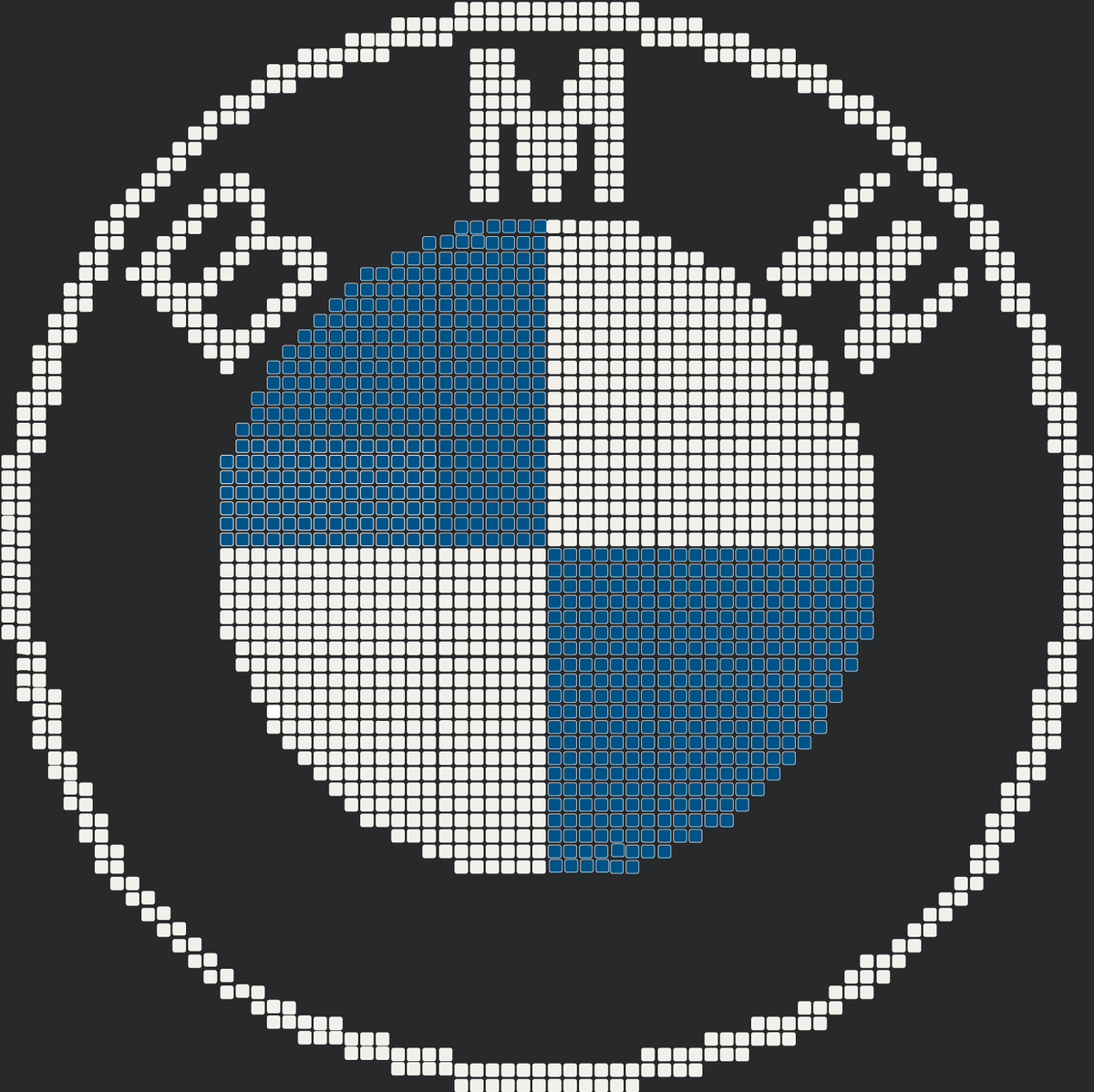 Versoflor UPFLOR Mosaic Kit - BMW Ring - 5x5 Floor Tiles mosaic kits Versoflor