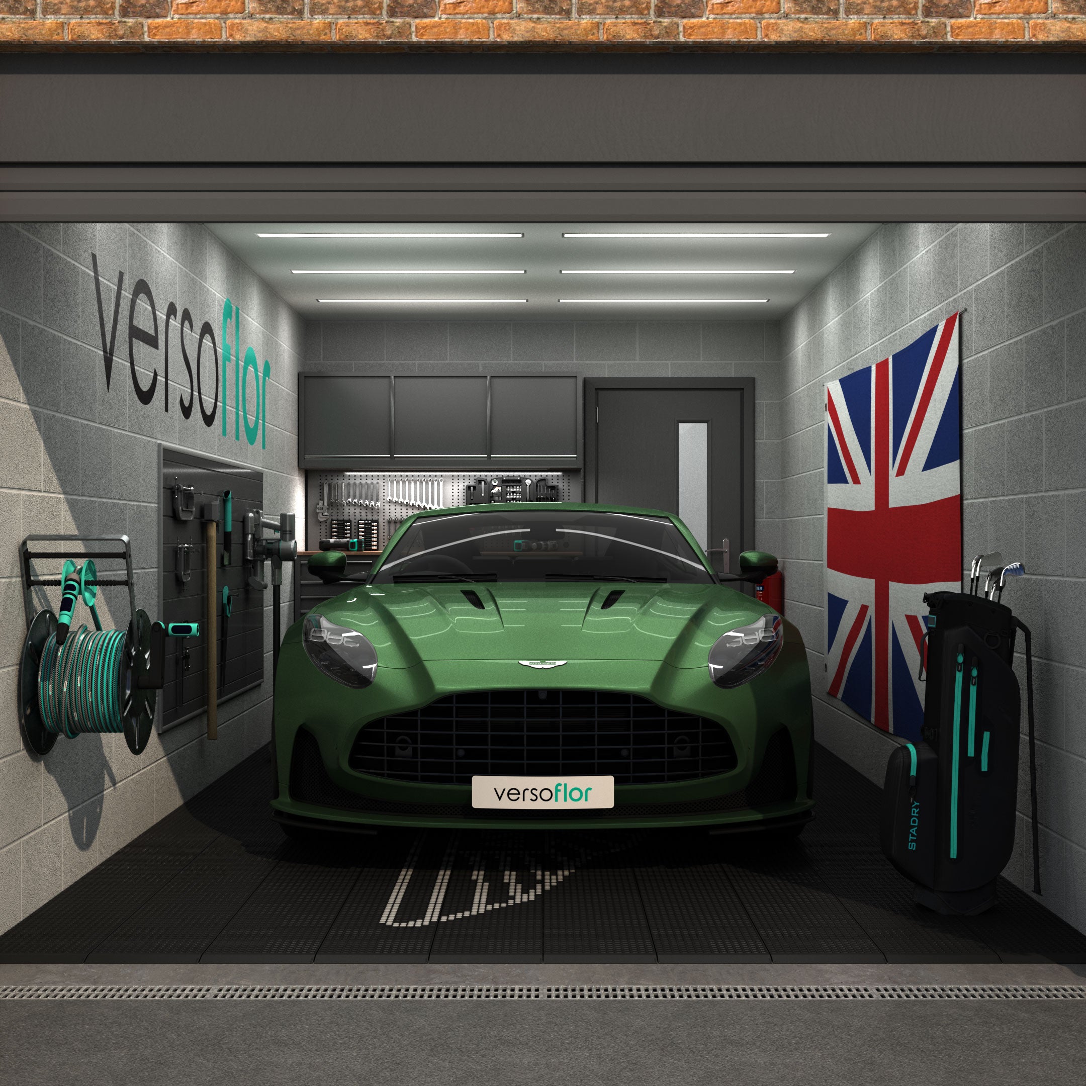 Aston Martin Style Graphics Upgrade Kit for your Garage Floor mosaic kits Versoflor