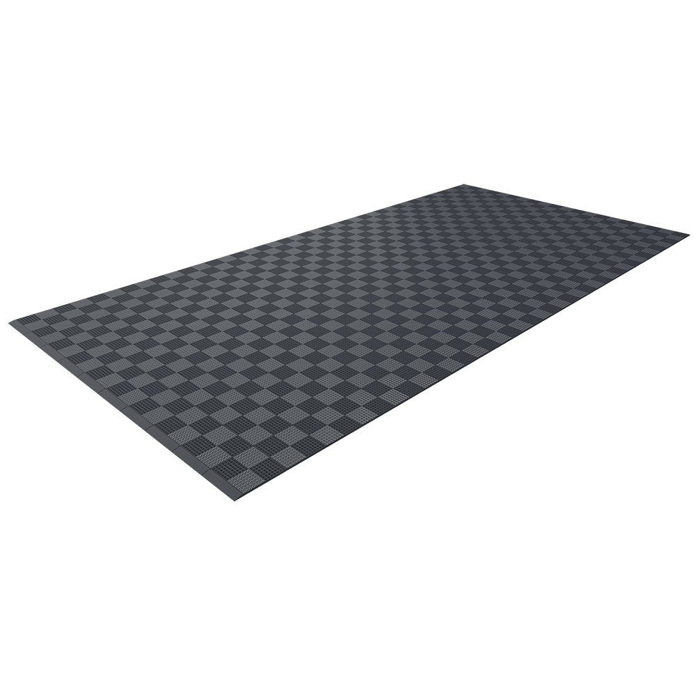 Single Colour - Full Garage Pack Kit of Upflor® Garage Flooring Pack Versoflor Single Garage - No LEDs Dark Grey