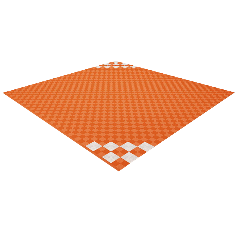 Chequered Corner Styled Double Garage Floor Kit Garage Flooring Pack Versoflor