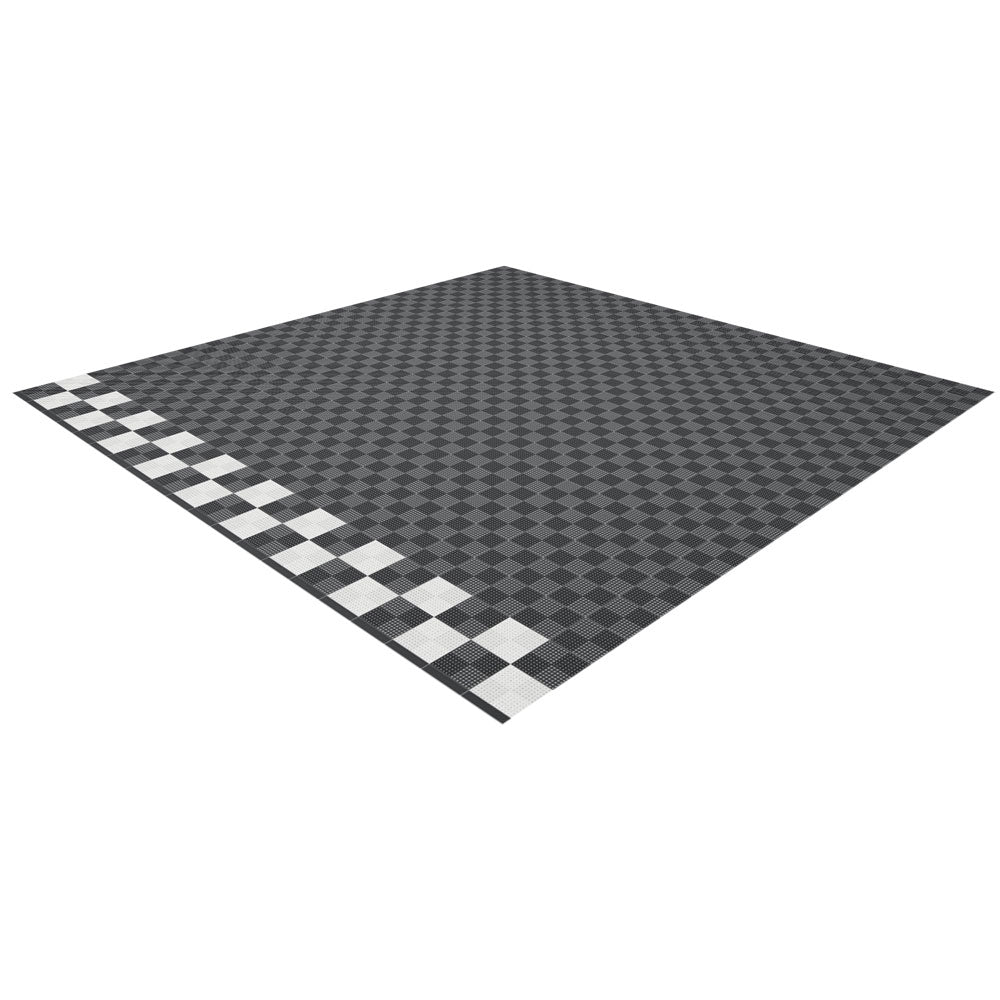 Full Double Garage Kit of Versoflor Upflor with finish line design Garage Flooring Pack Versoflor