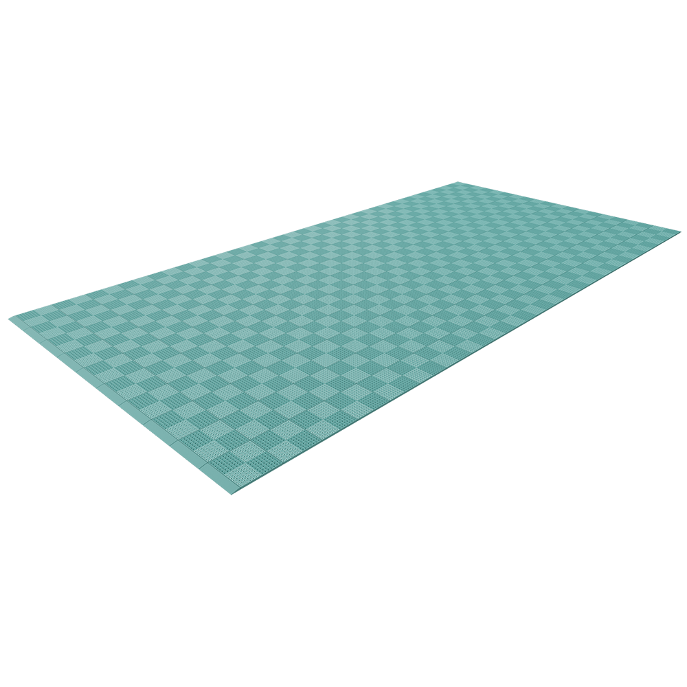 Single Colour - Full Garage Pack Kit of Upflor® Garage Flooring Pack Versoflor Single Garage - No LEDs Light Green