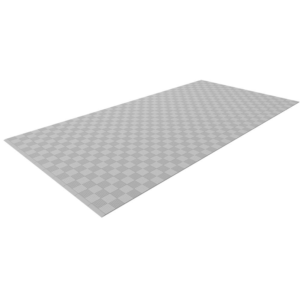 Single Colour - Full Garage Pack Kit of Upflor® Garage Flooring Pack Versoflor Single Garage - No LEDs Light Grey