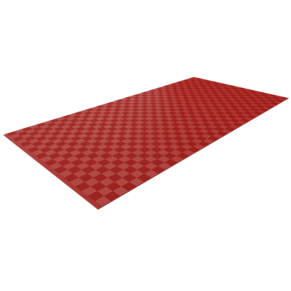 Single Colour - Full Garage Pack Kit of Upflor® Garage Flooring Pack Versoflor Single Garage - No LEDs Mars Red