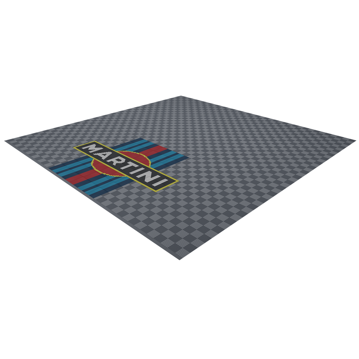 Versoflor UPFLOR Floor Tile Double Garage Floor Kit: Martini Racing Dark grey Bundle Versoflor