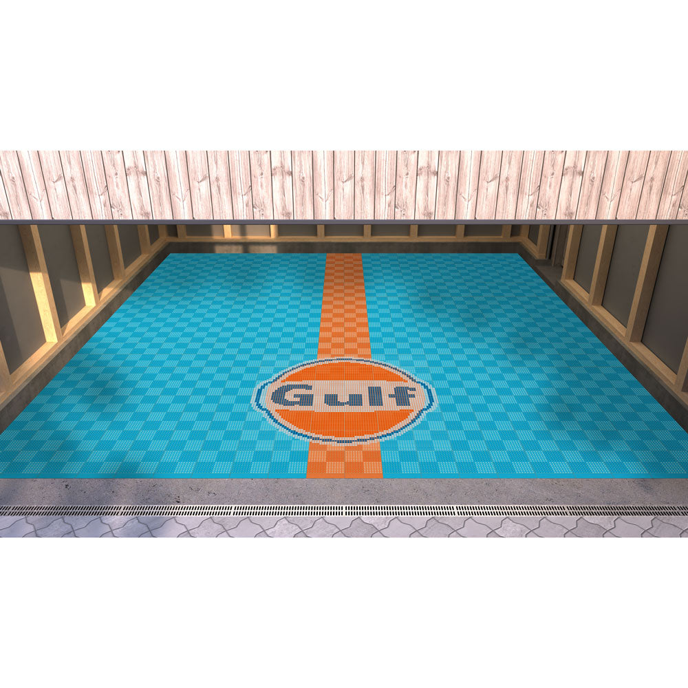 Versoflor UPFLOR Floor Tile Double Garage Floor Kit: Gulf McQueen Bundle Versoflor