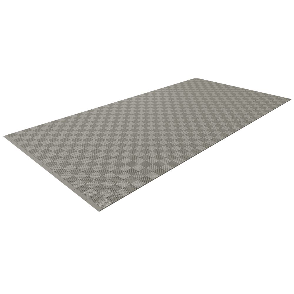 Single Colour - Full Garage Pack Kit of Upflor® Garage Flooring Pack Versoflor Single Garage - No LEDs Mid Grey