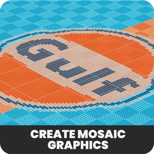 Mosaic Upflor Tile Pack – Pack of 100 | Versoflor Mosaics Versoflor