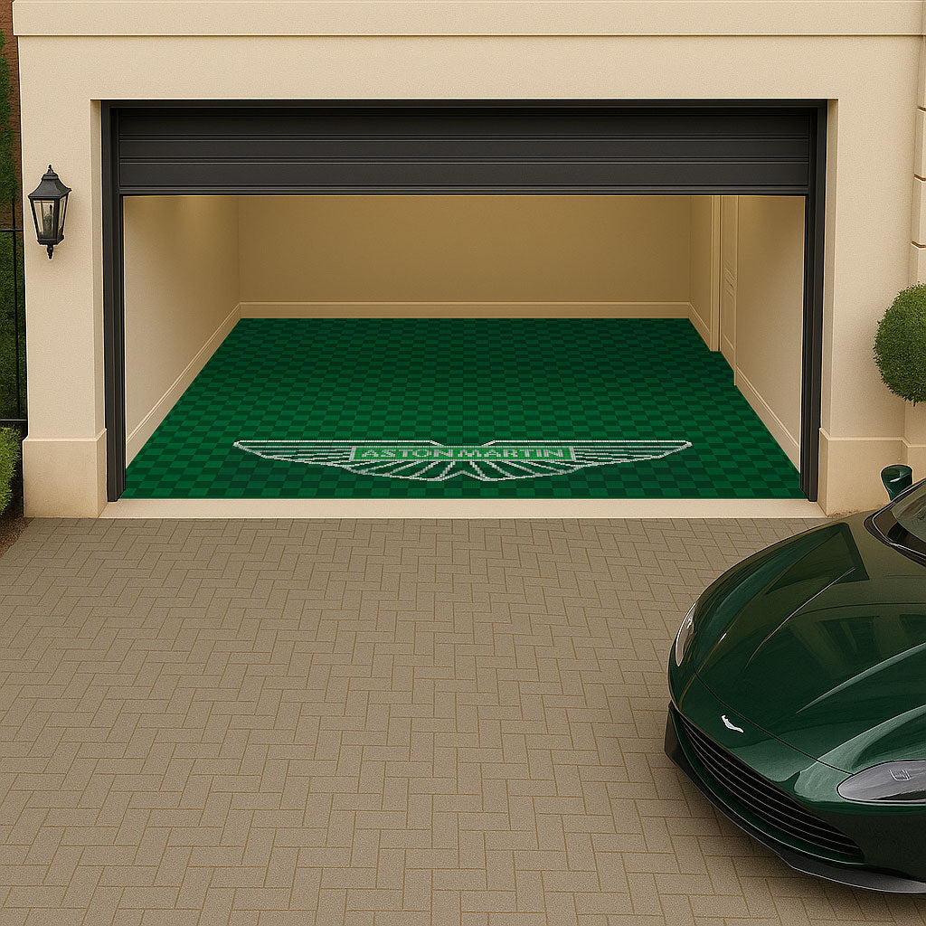 Versoflor UPFLOR Floor Tile Double Garage Floor Kit: Racing Green Aston Martin Bundle Versoflor