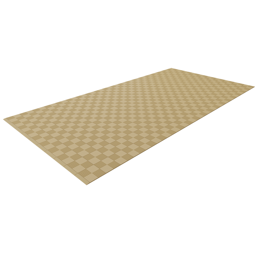 Single Colour - Full Garage Pack Kit of Upflor® Garage Flooring Pack Versoflor Single Garage - No LEDs Stone Beige