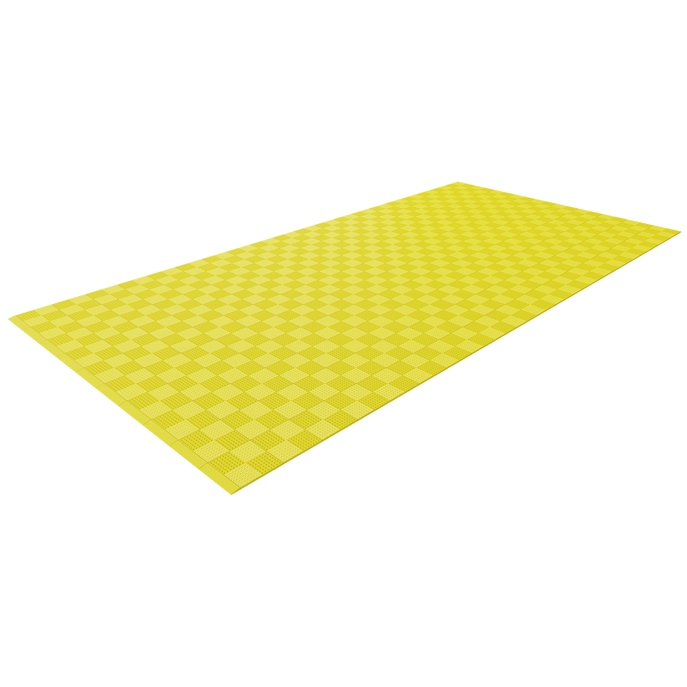 Single Colour - Full Garage Pack Kit of Upflor® Garage Flooring Pack Versoflor Single Garage - No LEDs Sulphur Yellow