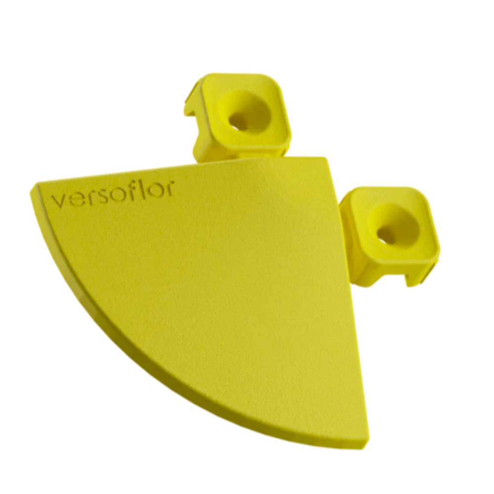Corners for Versoflor Industrial & Commercial Interlocking, Modular tiles. Industrial Versoflor Sulphur Yellow