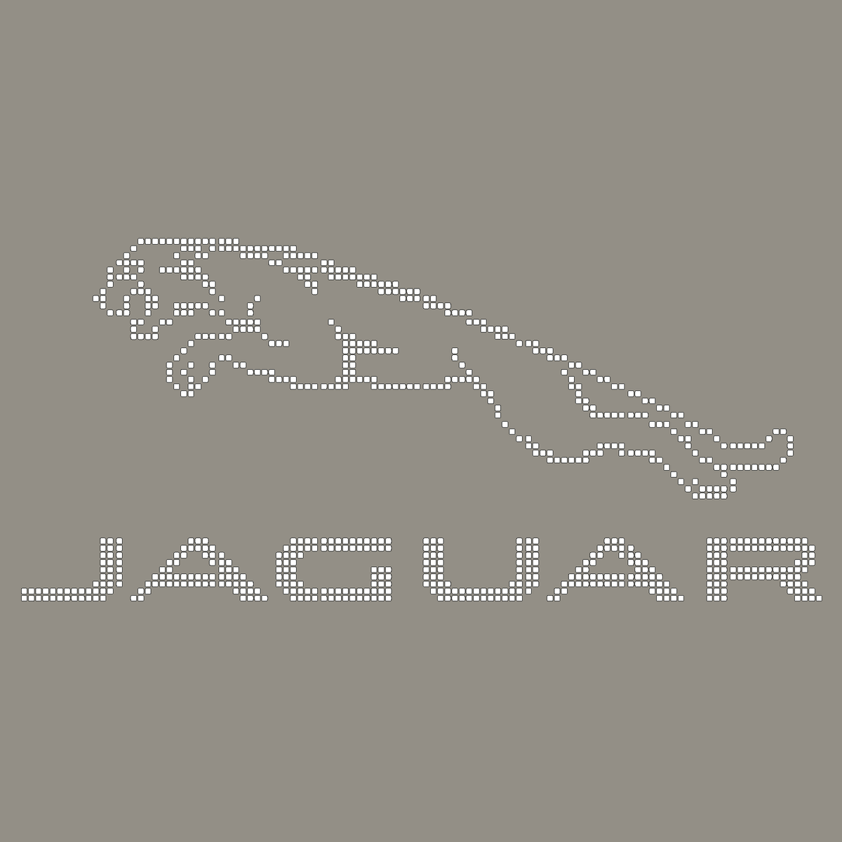 Versoflor UPFLOR Mosaic Kit - Jaguar Design - 8x4 Floor Tiles mosaic kits Versoflor