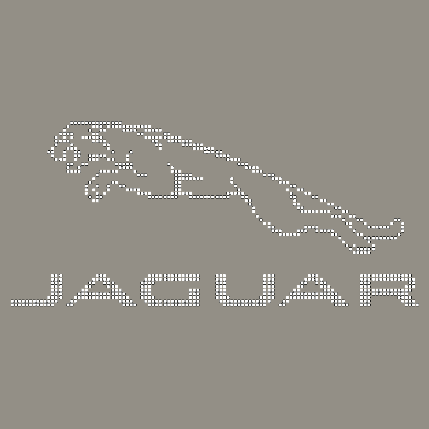 Versoflor UPFLOR Mosaic Kit - Jaguar Design - 8x4 Floor Tiles mosaic kits Versoflor