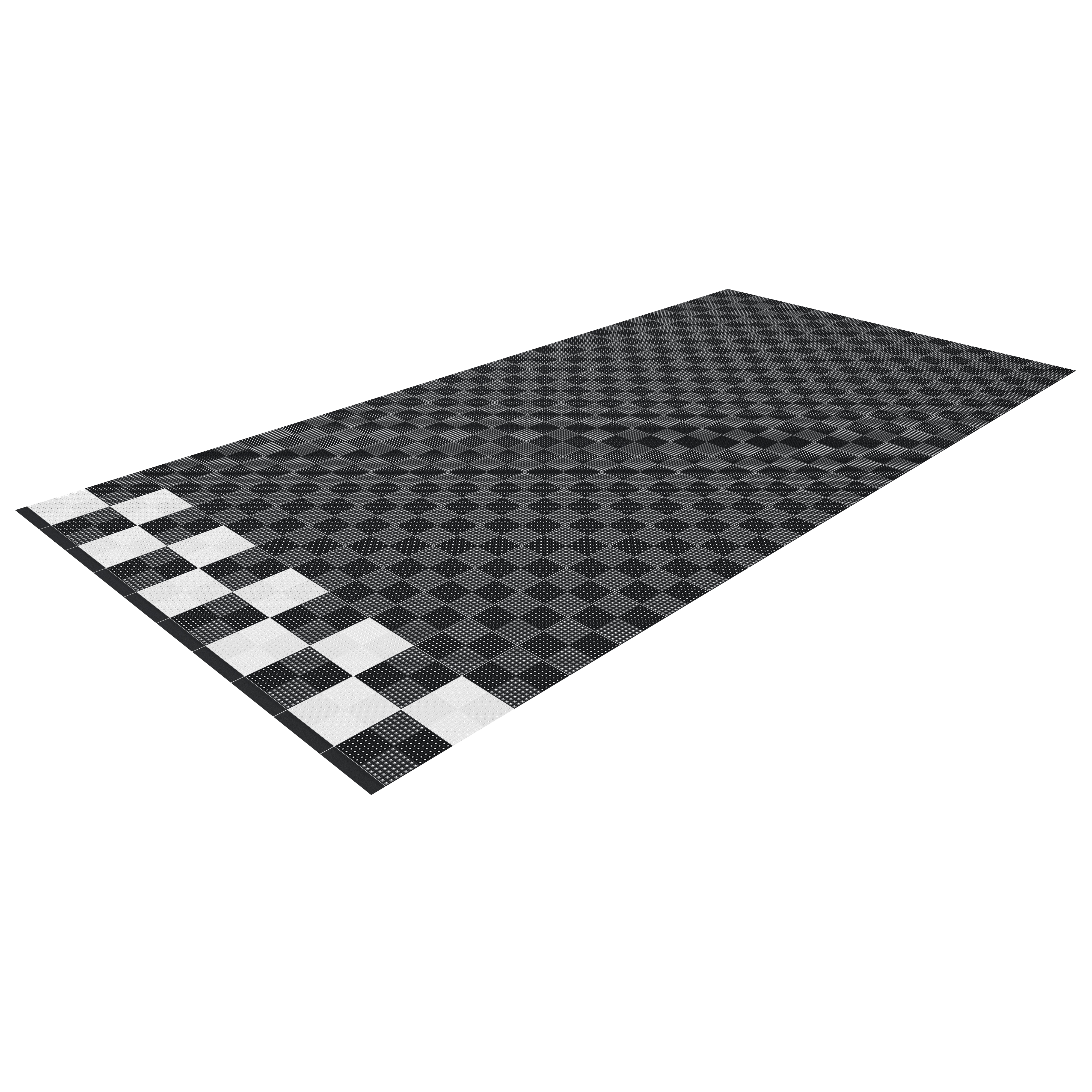 Finish Line Styled Single Garage Floor Kit Garage Flooring Pack Versoflor