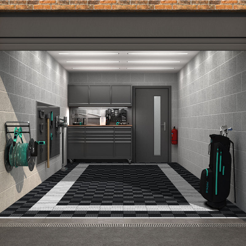 Inner Frame Single Garage Flooring Kit | Versoflor Garage Flooring Pack Versoflor