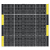 Versoflor Industrial Upflor Tiles - 1.2m Walkway Kit - Utility Black Custom Bundle Versoflor