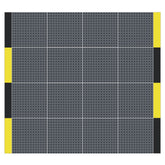 Versoflor Industrial Upflor Tiles - 1.2m Walkway Kit - Industrial Grey Custom Bundle Versoflor