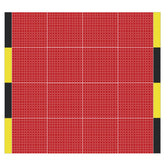 Versoflor Industrial Upflor Tiles - 1.2m Walkway Kit - Hazard Red Custom Bundle Versoflor
