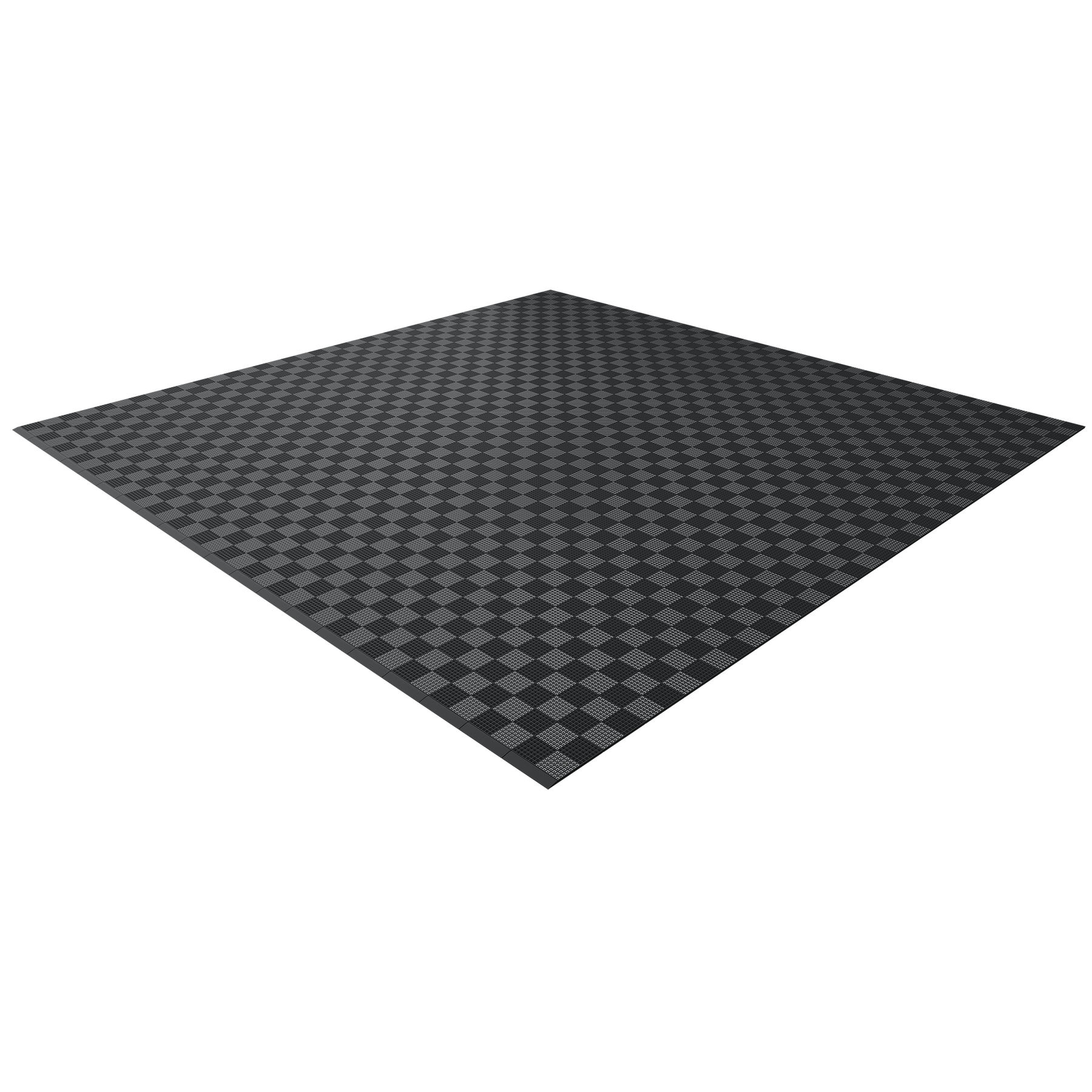 Single Colour - Full Garage Pack Kit of Upflor® Garage Flooring Pack Versoflor Double Garage - No LEDs Charcoal Black