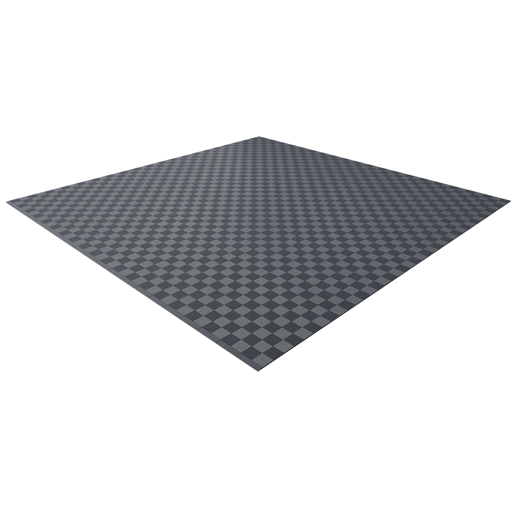 Single Colour - Full Garage Pack Kit of Upflor® Garage Flooring Pack Versoflor Double Garage - With LEDs Dark Grey