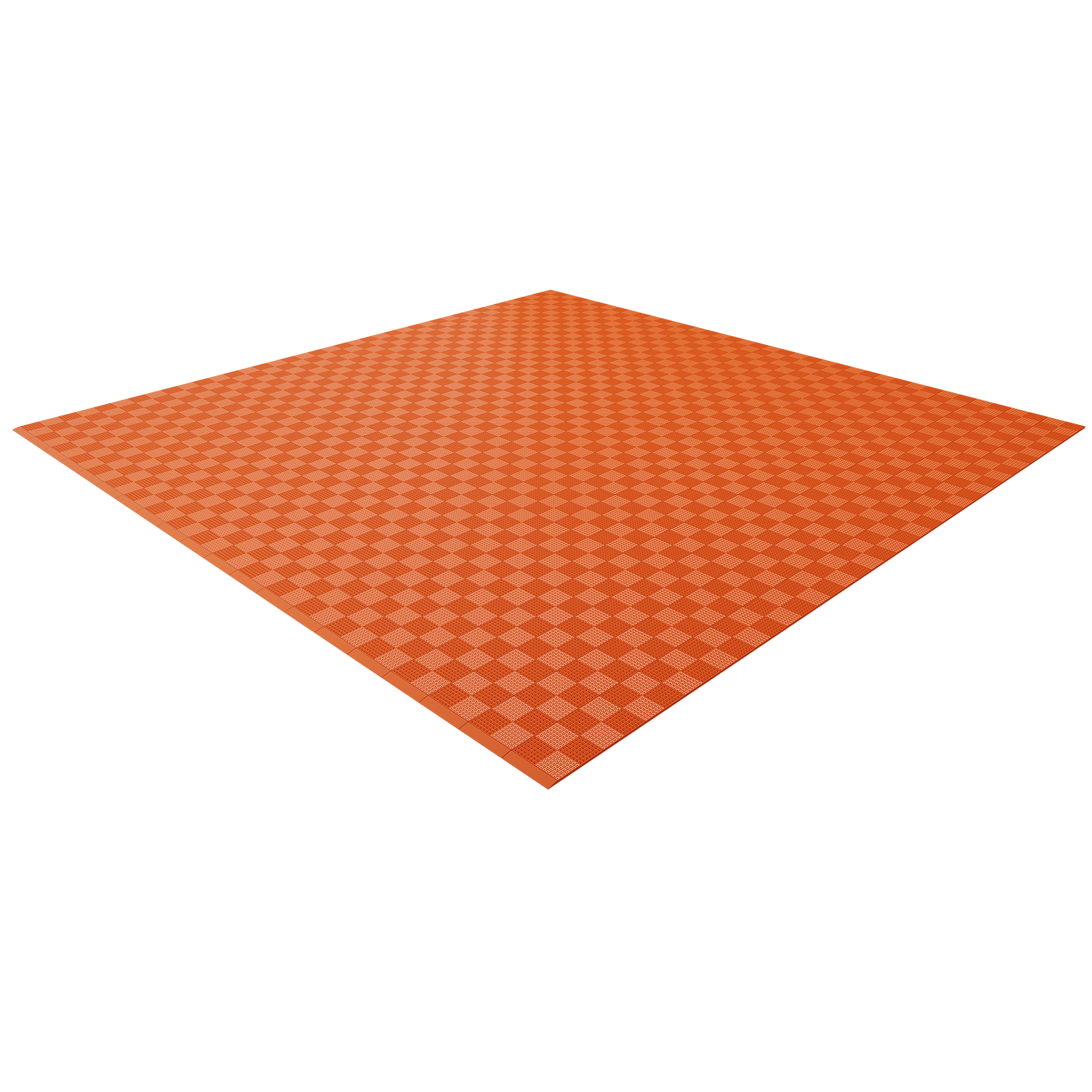 Single Colour - Full Garage Pack Kit of Upflor® Garage Flooring Pack Versoflor Double Garage - No LEDs Pumpkin Orange