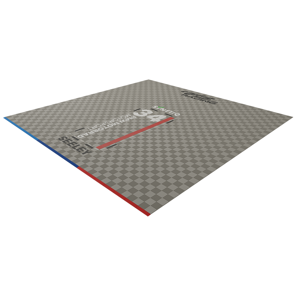 Synetiq BMW TAS Racing - Alastair Seeley - Garage Floor Pack Garage Flooring Pack Versoflor 6x6m Double Garage with LEDs