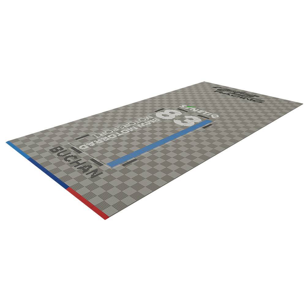Synetiq BMW TAS Racing - Danny Buchan - Garage Floor Pack Garage Flooring Pack Versoflor 6x3m Single Garage with LEDs