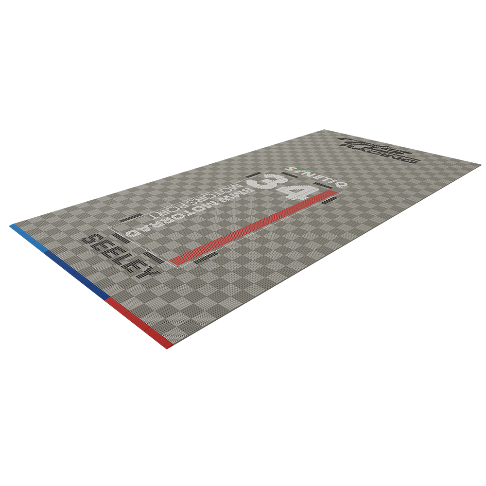 Synetiq BMW TAS Racing - Alastair Seeley - Garage Floor Pack Garage Flooring Pack Versoflor 6x3m Single Garage with LEDs  