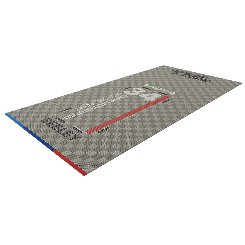 Synetiq BMW TAS Racing - Alastair Seeley - Garage Floor Pack Garage Flooring Pack Versoflor 6x3m Single Garage with LEDs