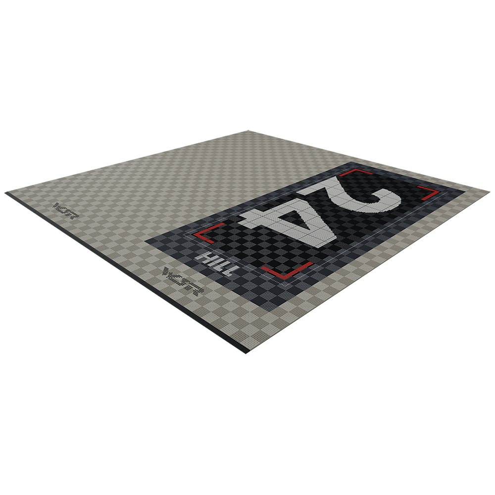 West Surrey Racing - Jake Hill - Garage Floor Pack Garage Flooring Pack Versoflor Double Garage with LEDs