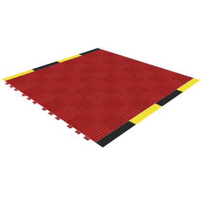 Versoflor Industrial Upflor Tiles - 1.2m Walkway Kit - Hazard Red Custom Bundle Versoflor