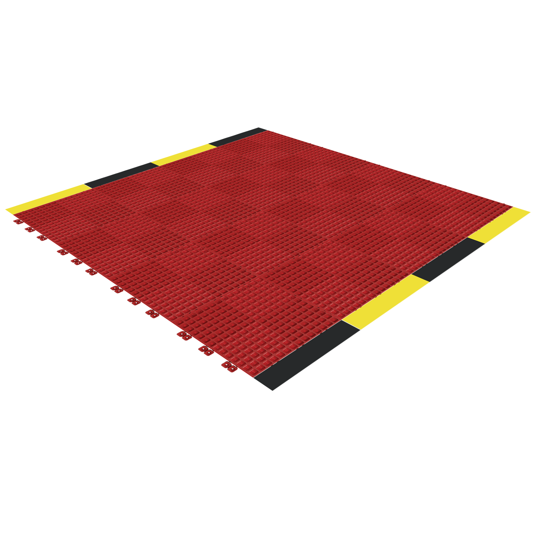 Versoflor Industrial Upflor Tiles - 1.2m Walkway Kit - Hazard Red Custom Bundle Versoflor