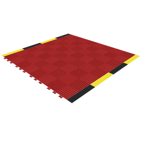 Versoflor Industrial Upflor Tiles - 1.2m Walkway Kit - Hazard Red Custom Bundle Versoflor