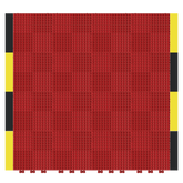 Versoflor Industrial Upflor Tiles - 1.2m Walkway Kit - Hazard Red Custom Bundle Versoflor