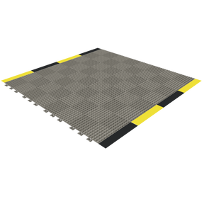 Versoflor Industrial Upflor Tiles - 1.2m Walkway Kit - Industrial Grey Custom Bundle Versoflor