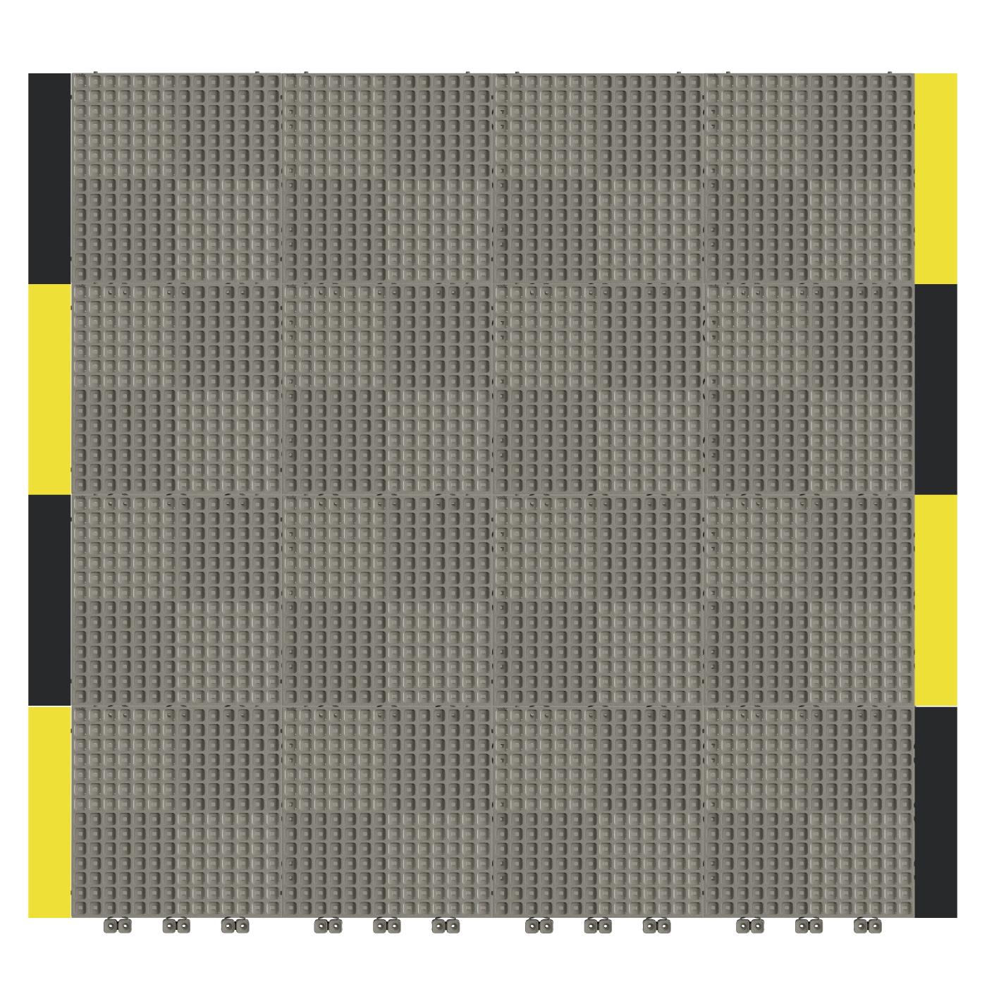 Versoflor Industrial Upflor Tiles - 1.2m Walkway Kit - Industrial Grey Custom Bundle Versoflor