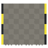 Versoflor Industrial Upflor Tiles - 1.2m Walkway Kit - Industrial Grey Custom Bundle Versoflor