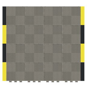 Versoflor Industrial Upflor Tiles - 1.2m Walkway Kit - Industrial Grey Custom Bundle Versoflor