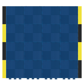 Versoflor Industrial Upflor Tiles - 1.2m Walkway Kit - Operations Blue Custom Bundle Versoflor