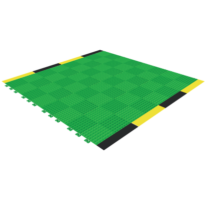 Versoflor Industrial Upflor Tiles - 1.2m Walkway Kit - Safety Green Custom Bundle Versoflor