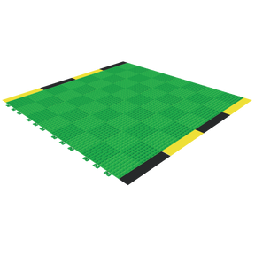 Versoflor Industrial Upflor Tiles - 1.2m Walkway Kit - Safety Green Custom Bundle Versoflor