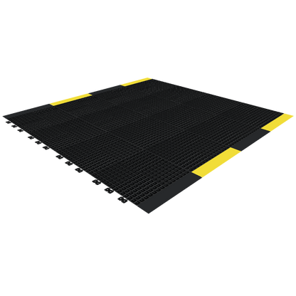 Versoflor Industrial Upflor Tiles - 1.2m Walkway Kit - Utility Black Custom Bundle Versoflor