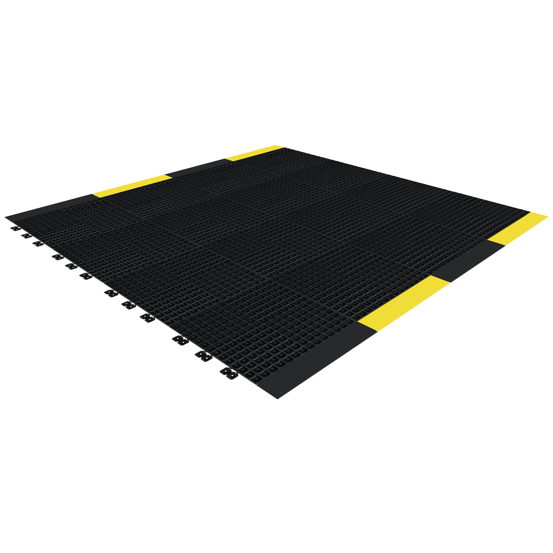Versoflor Industrial Upflor Tiles - 1.2m Walkway Kit - Utility Black Custom Bundle Versoflor