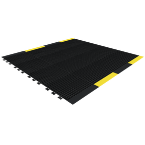 Versoflor Industrial Upflor Tiles - 1.2m Walkway Kit - Utility Black Custom Bundle Versoflor