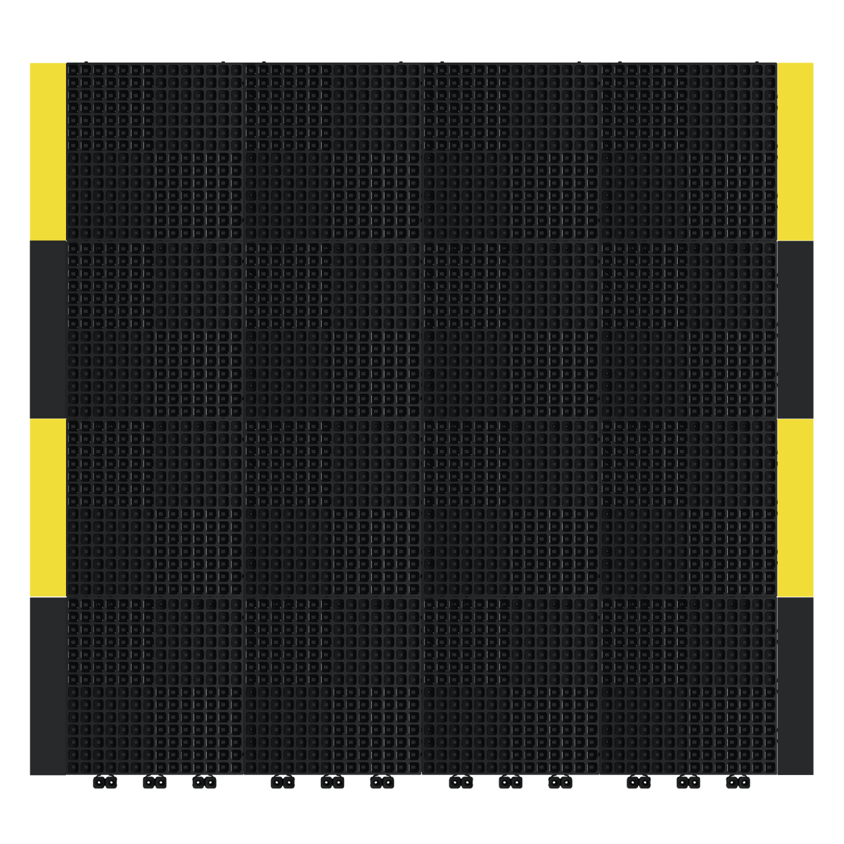 Versoflor Industrial Upflor Tiles - 1.2m Walkway Kit - Utility Black Custom Bundle Versoflor